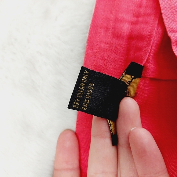 Ashley Stewart Red High Rise Wide Leg Cropped Pants  2550 - Picture 8 of 9